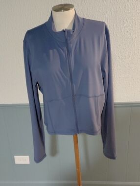 PINK Victoria's Secret Light Slate Blue Pullover Top